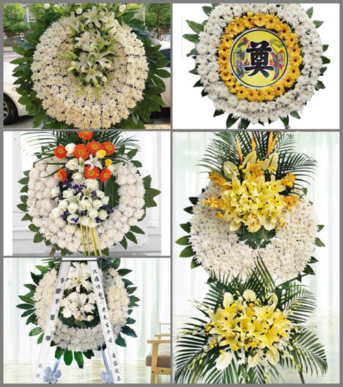 山东青岛平度市灰埠镇北肖家村花圈速递